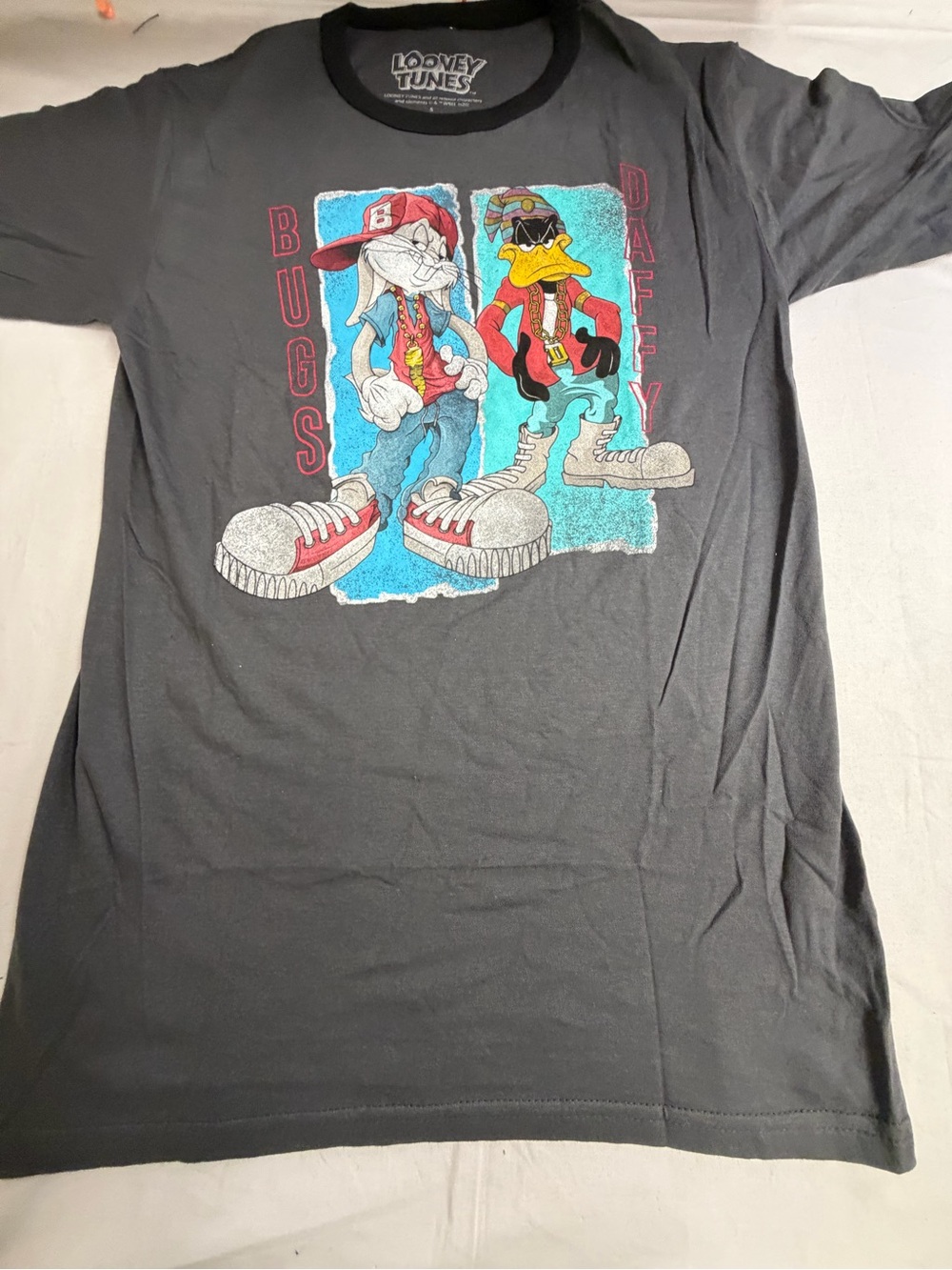 Warner Bros. Black Looney Tunes Bugs & Daffy Graphic Tee